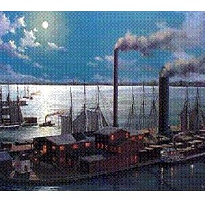 Muskegon by moonlight