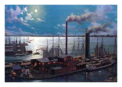 Muskegon by moonlight